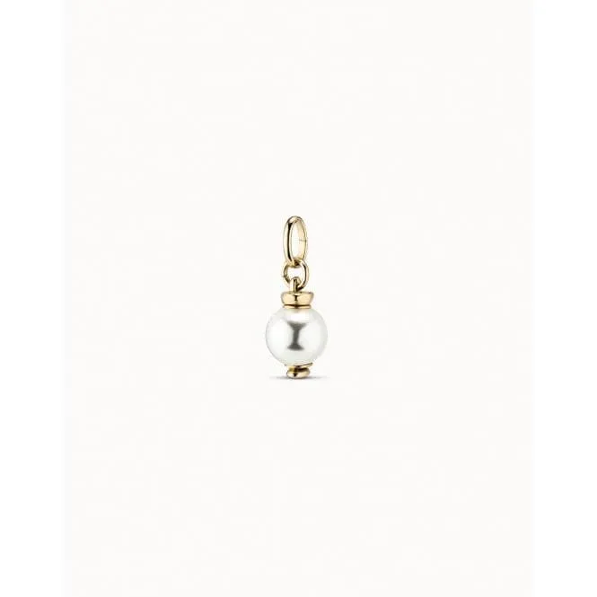Moon Charm White Pearl Shell Charm
