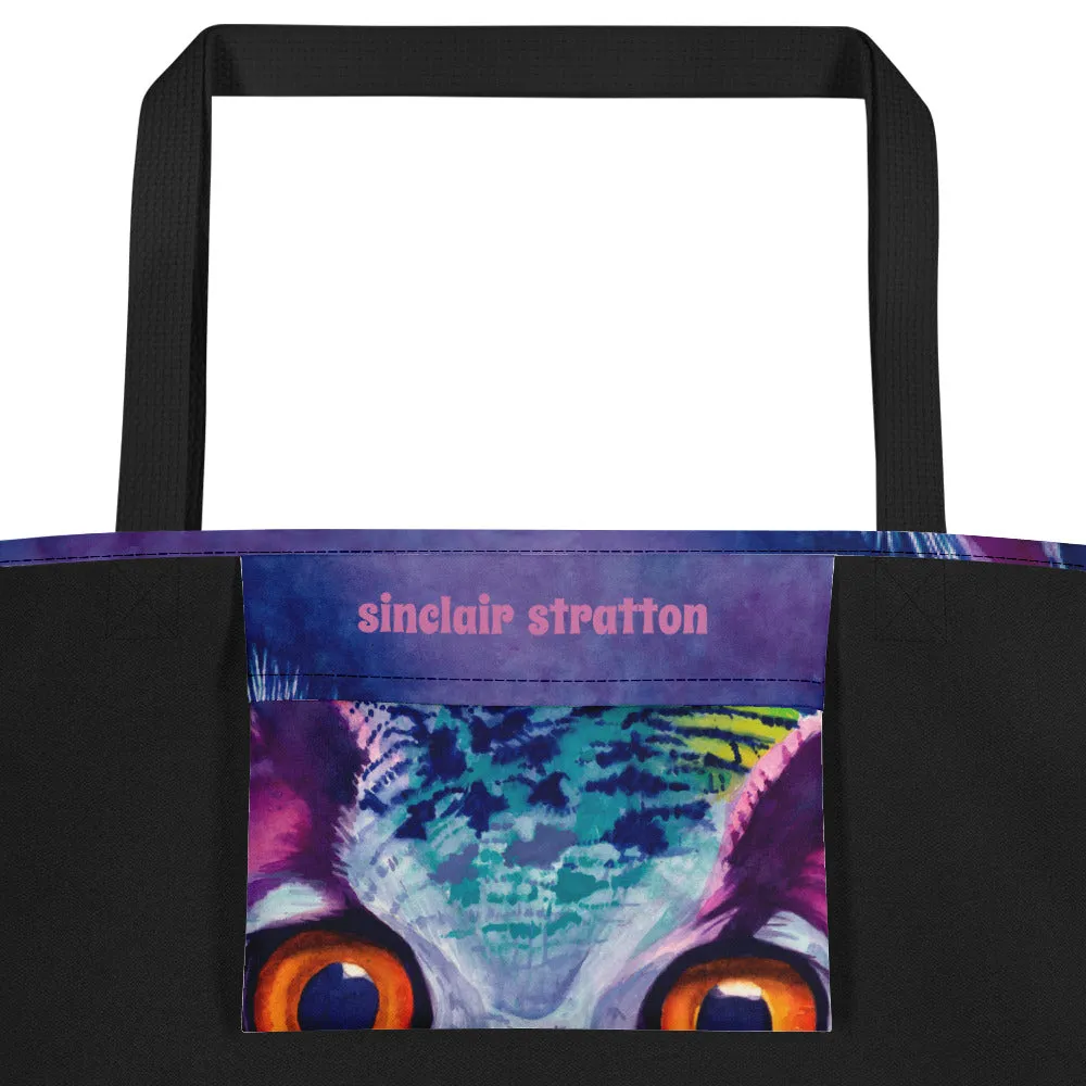 Owl "Hoot" Beach Tote Bag