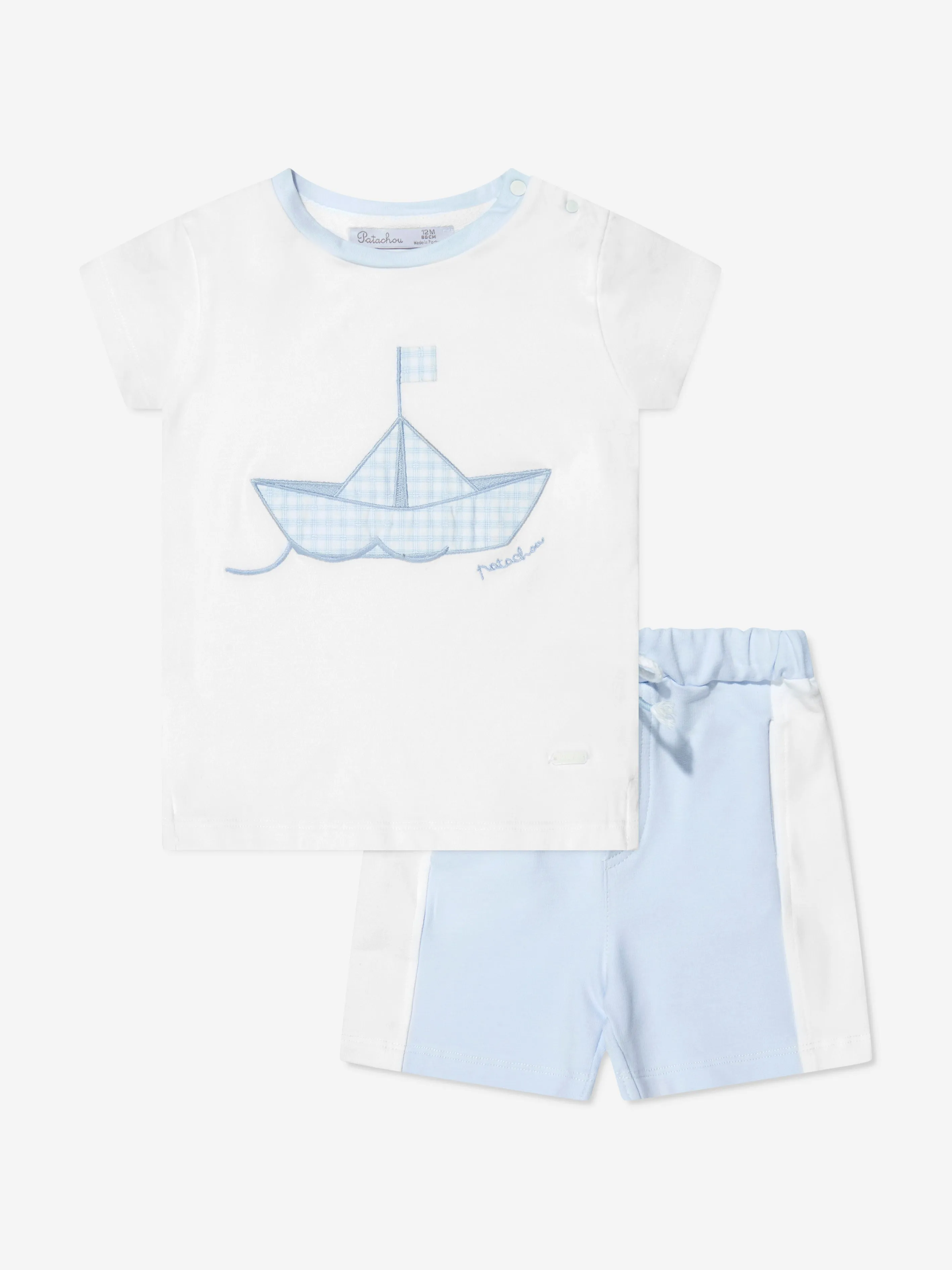 Patachou Baby Boys T-Shirt And Shorts Set in Blue
