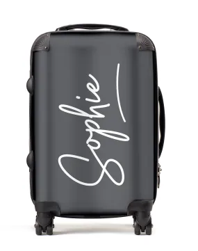 Personalised Suitcase | Signature in Smoke