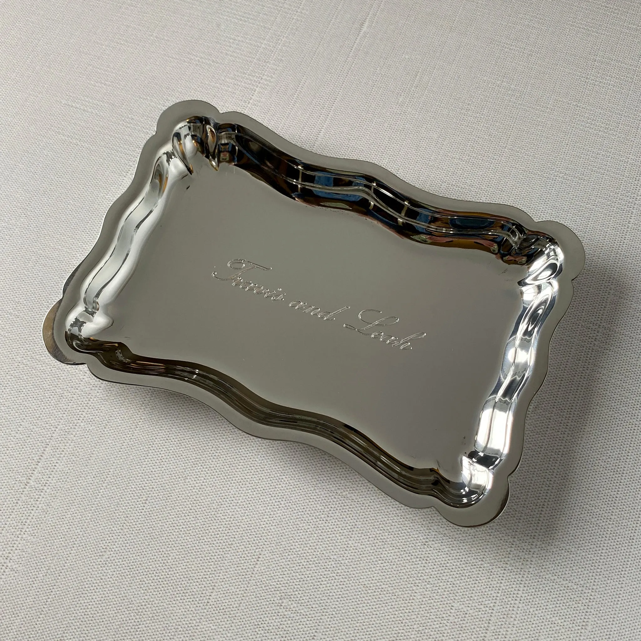 Pewter Chippendale Small Tray