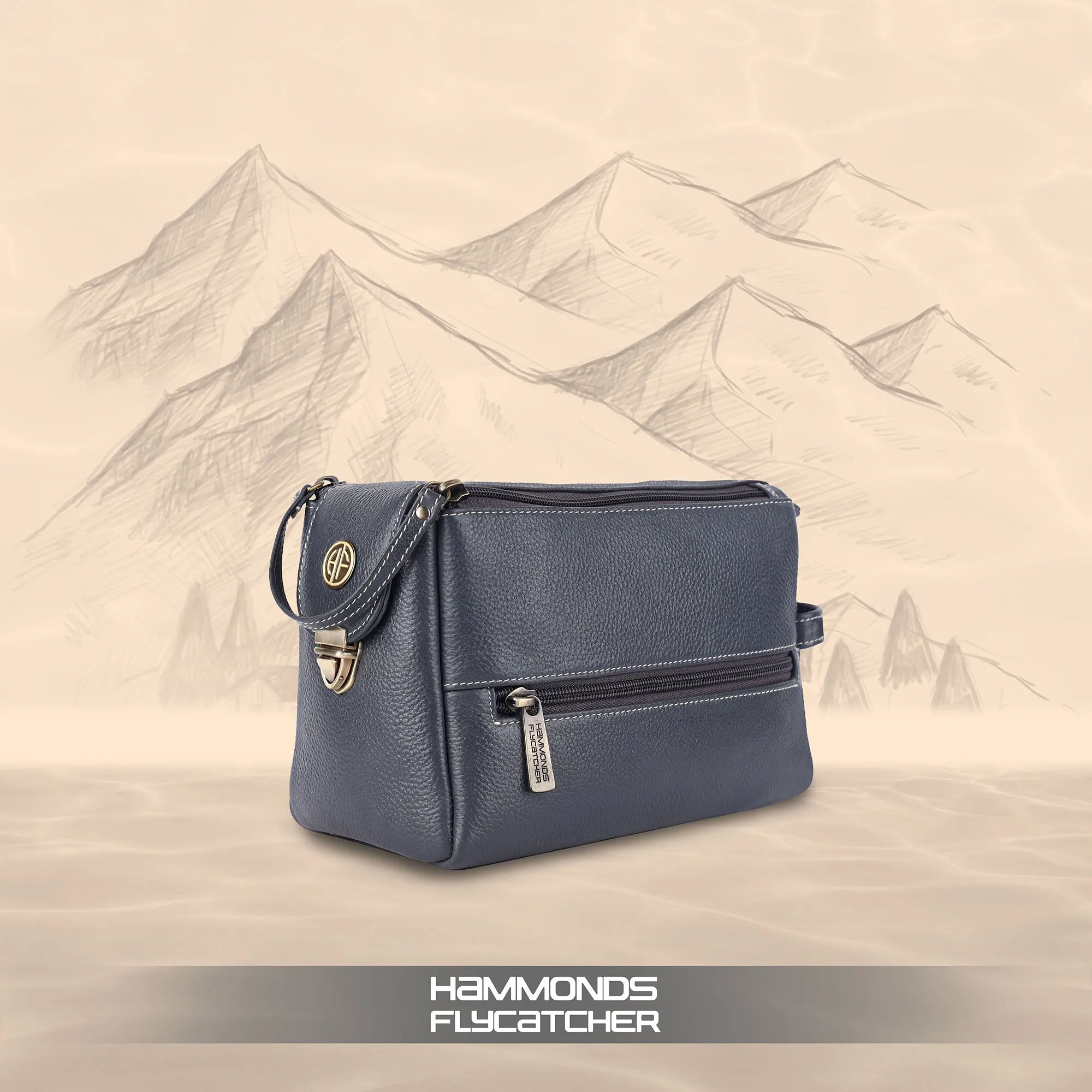 Premium Leather Toiletry Bag For Men And Women