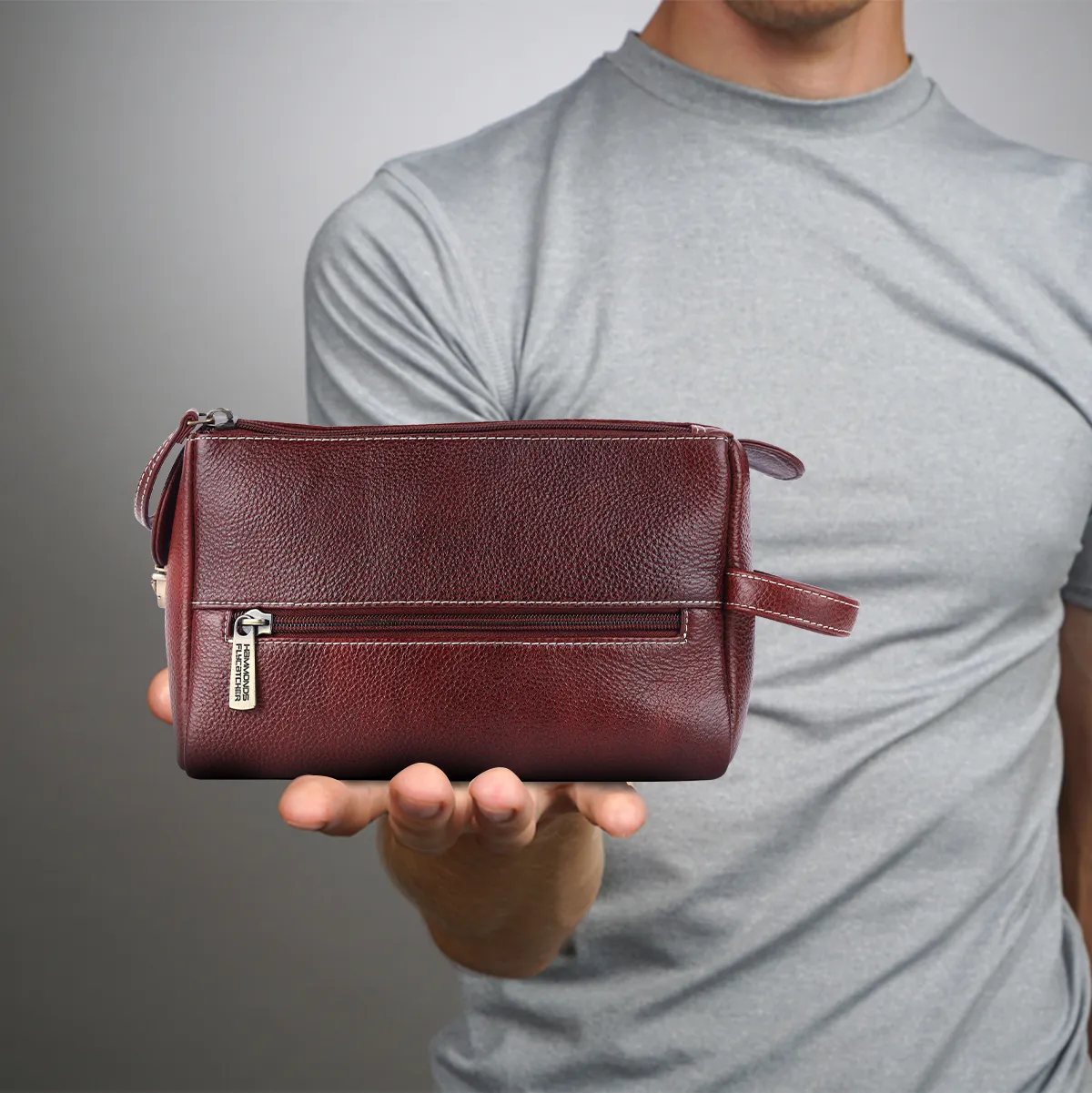 Premium Leather Toiletry Bag For Men And Women