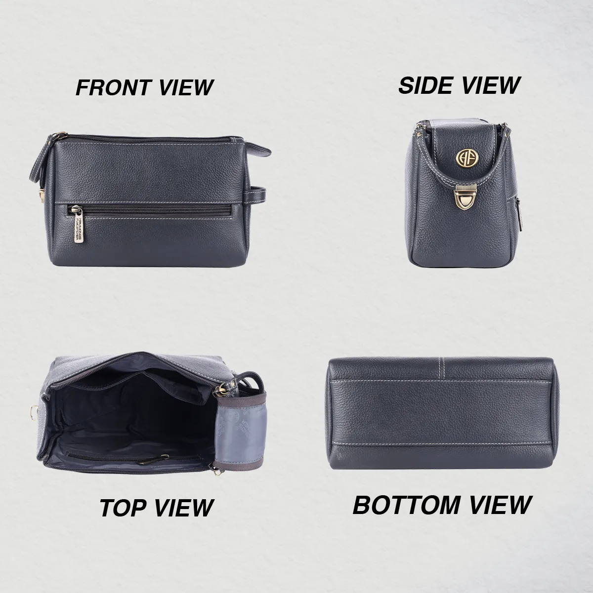 Premium Leather Toiletry Bag For Men And Women