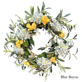"Blue Bayou" Designer Wreath 28"