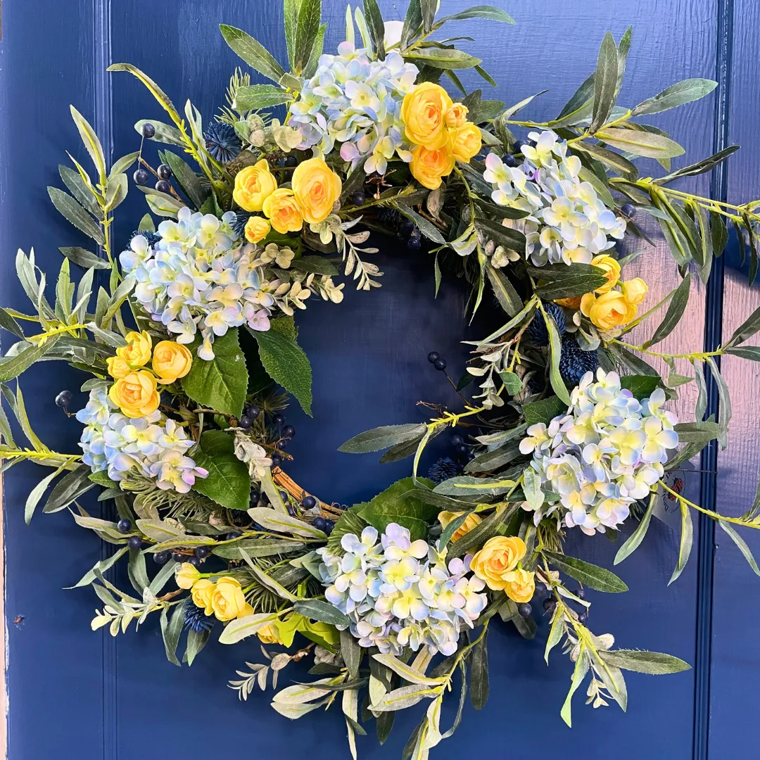 "Blue Bayou" Designer Wreath 28"