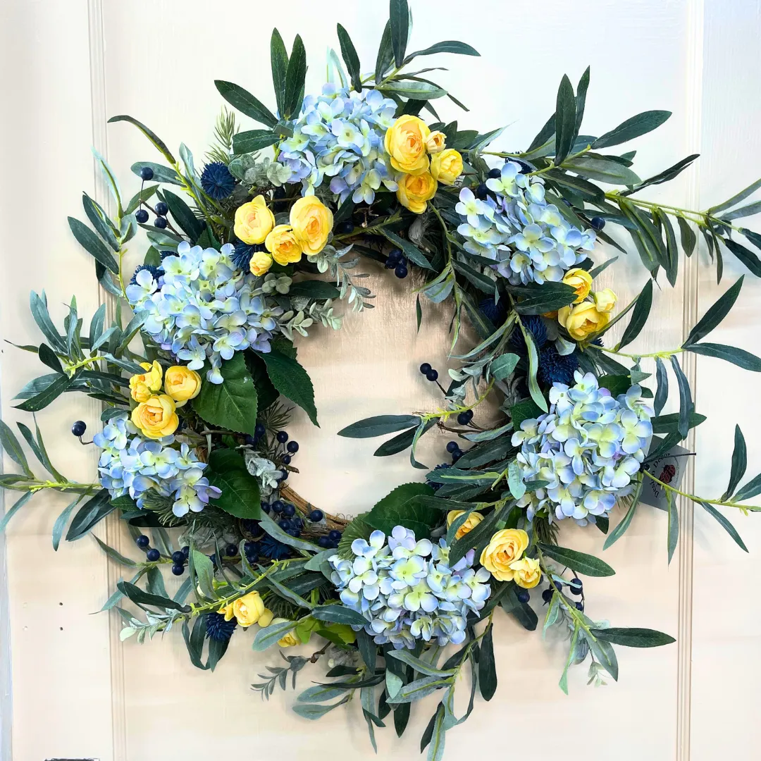 "Blue Bayou" Designer Wreath 28"