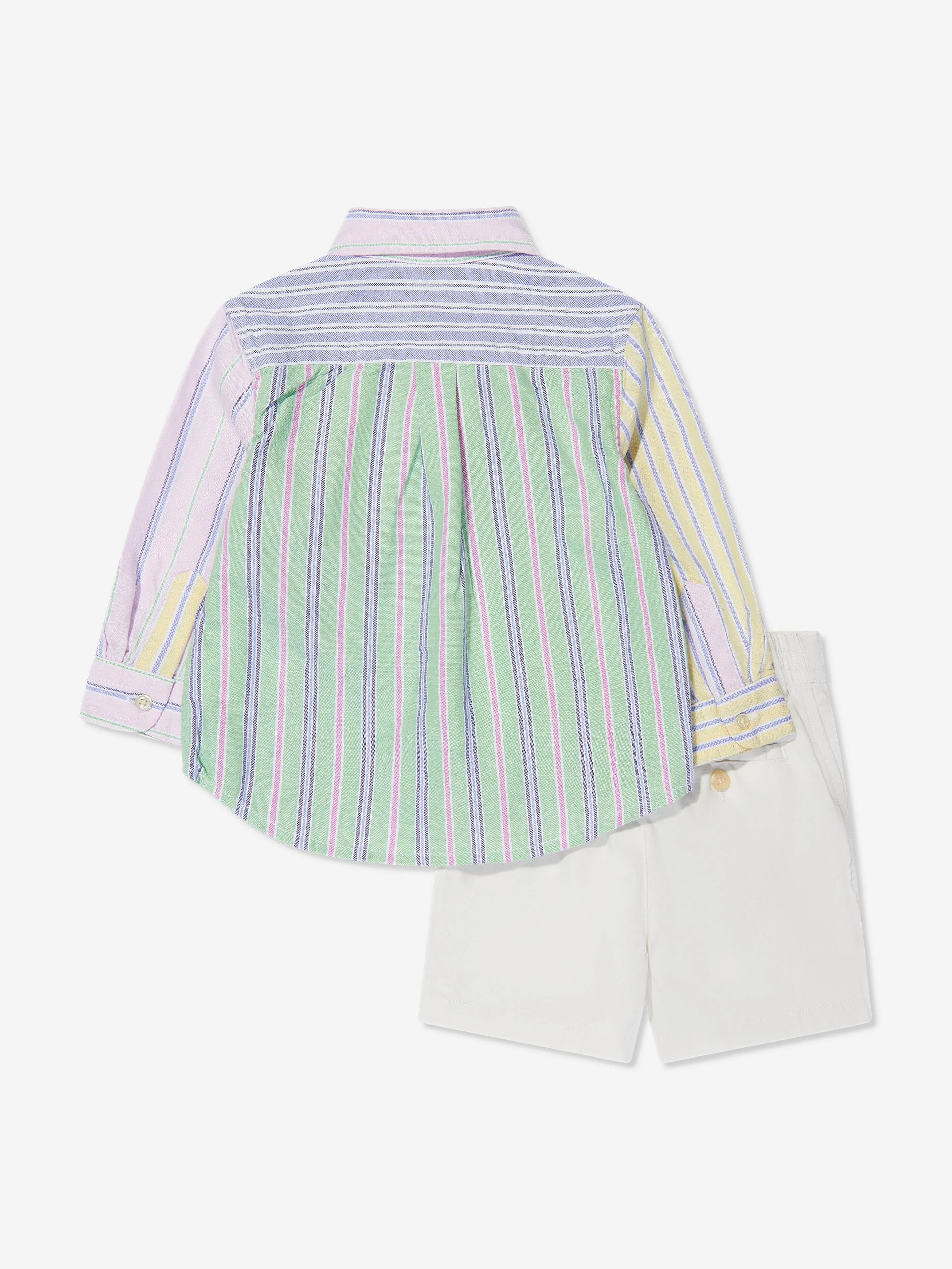 Ralph Lauren Baby Boys Shirt And Shorts Set in Multicolour