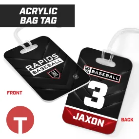 Rapids Baseball - Hard Acrylic Bag Tag