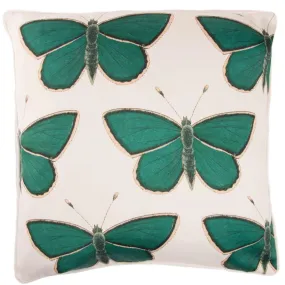 Sateen and Linen Cushion Cover - Papillon