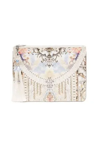 Small Canvas Clutch- Crystal Castle