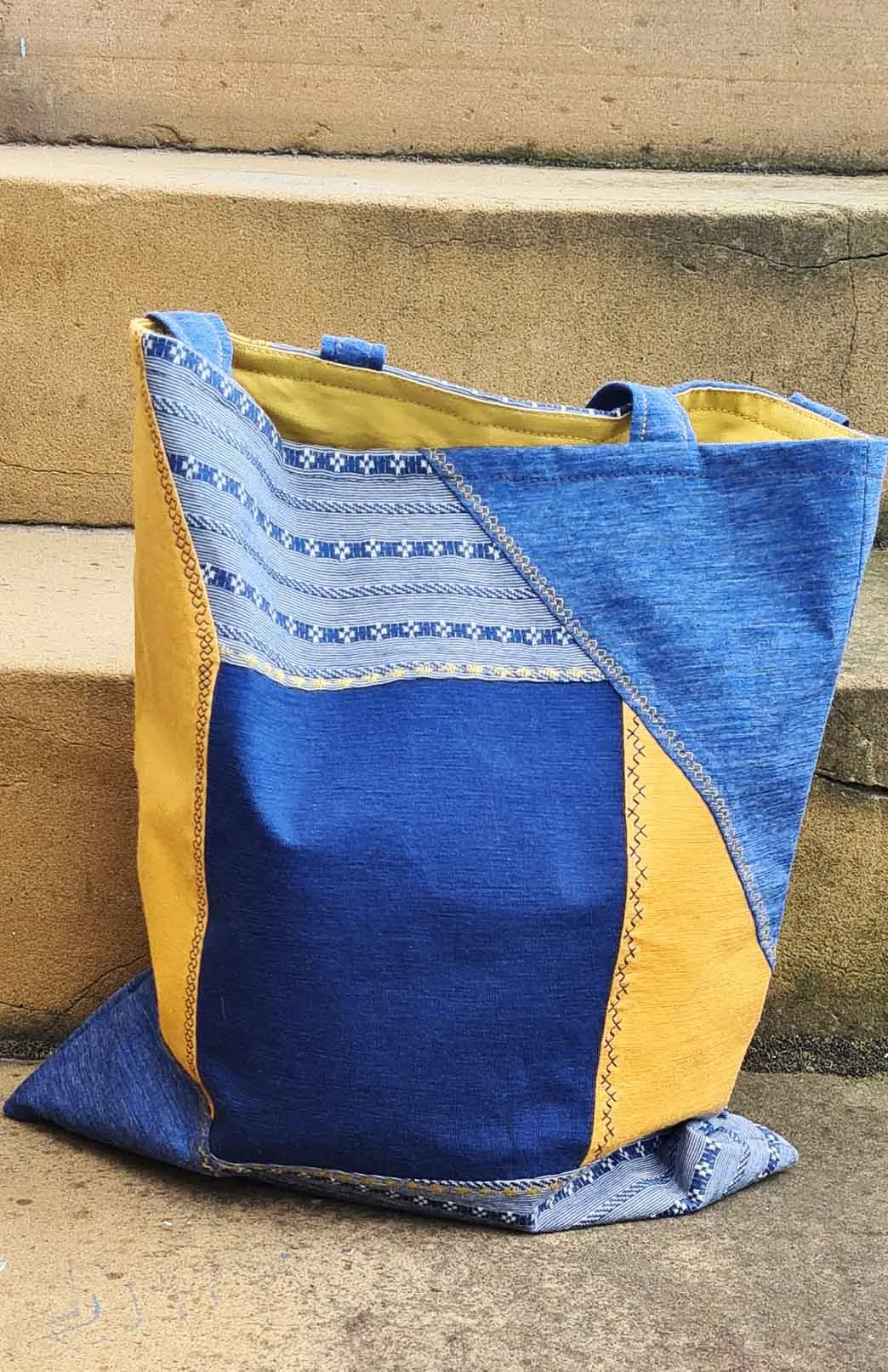 Smitten Patchwork Tote Bag