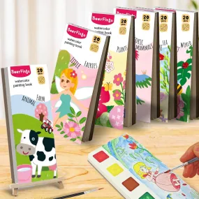 Snaptron Diy Return Gifts For Kids Birthday-5Pcs Return Gift Pocket Painting Books For Kids Birthday/ Best Goody Bags For Party/ Birthday Return Gifts For Children 4 5 6 7 8 Years Old - Multicolor