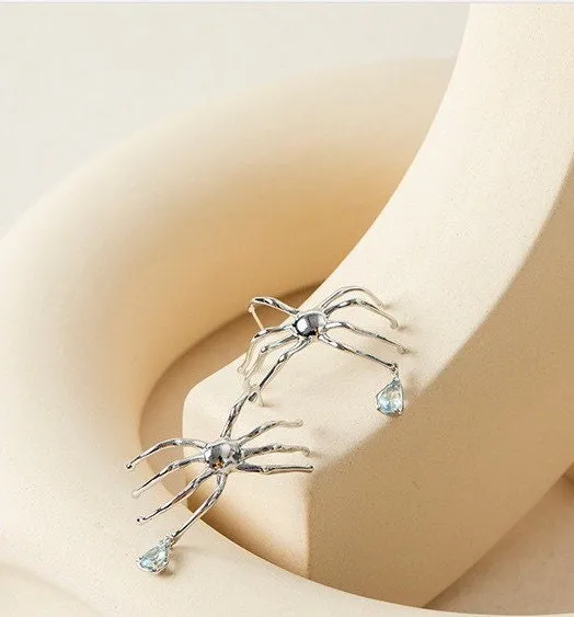 Spider earrings | Pear shape diamond | Odds