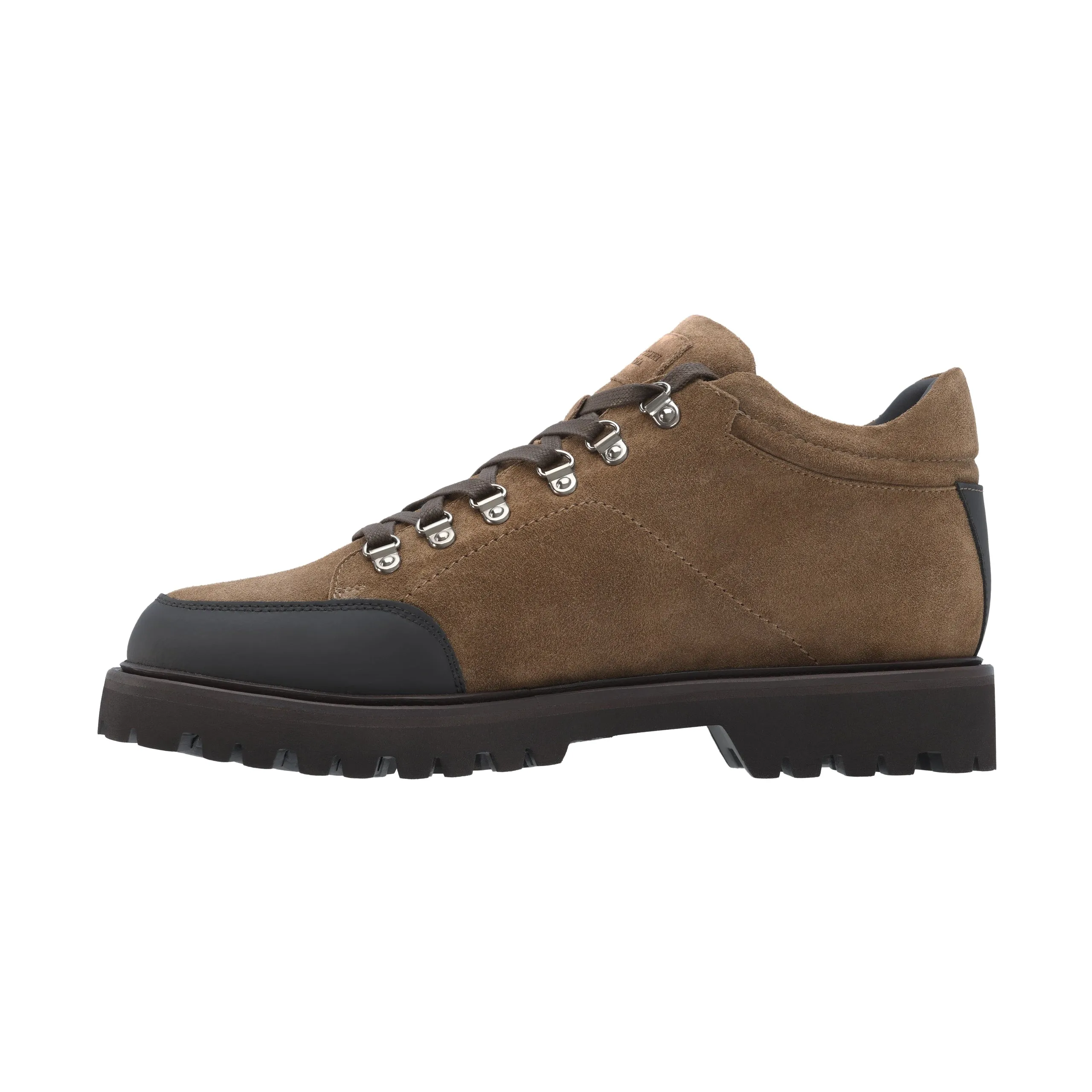 Suede Leather Boots in Coffee Bean Brown