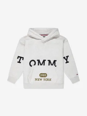 Tommy Hilfiger Boys Logo Hoodie in Grey