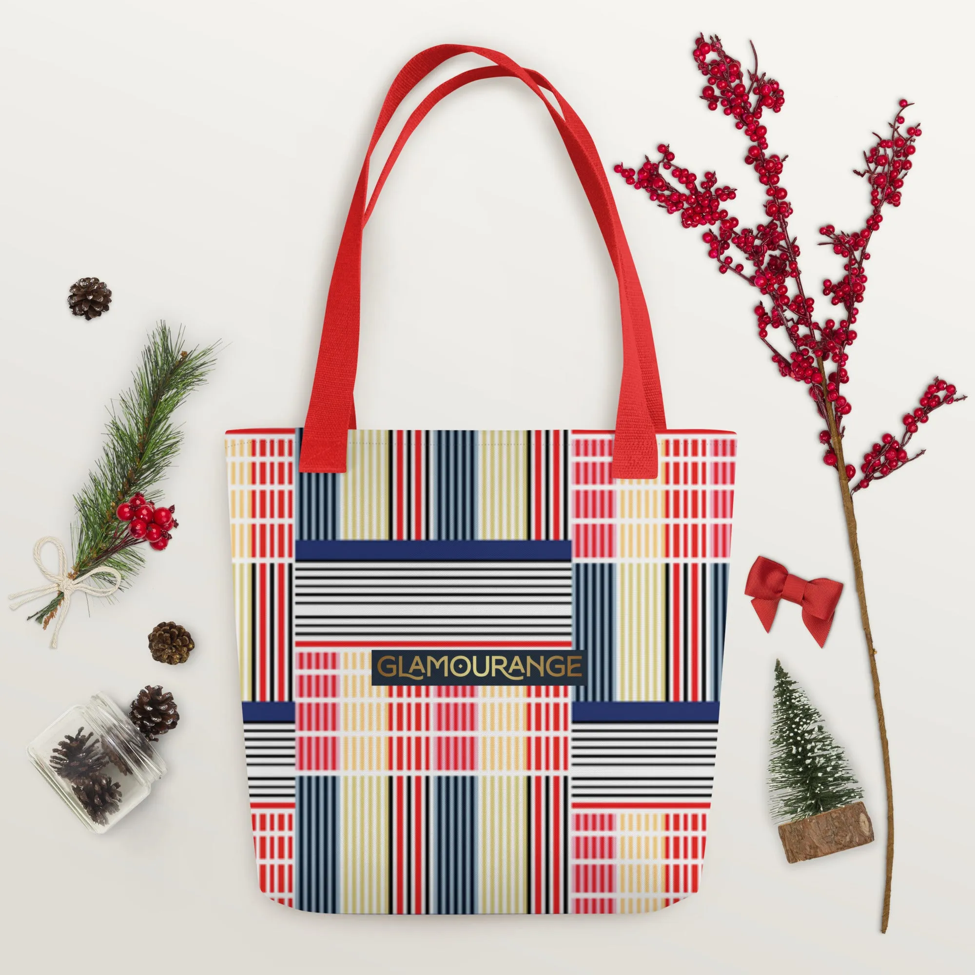 Tote Bag Women Designer (Stripe Bag Pattern 003)