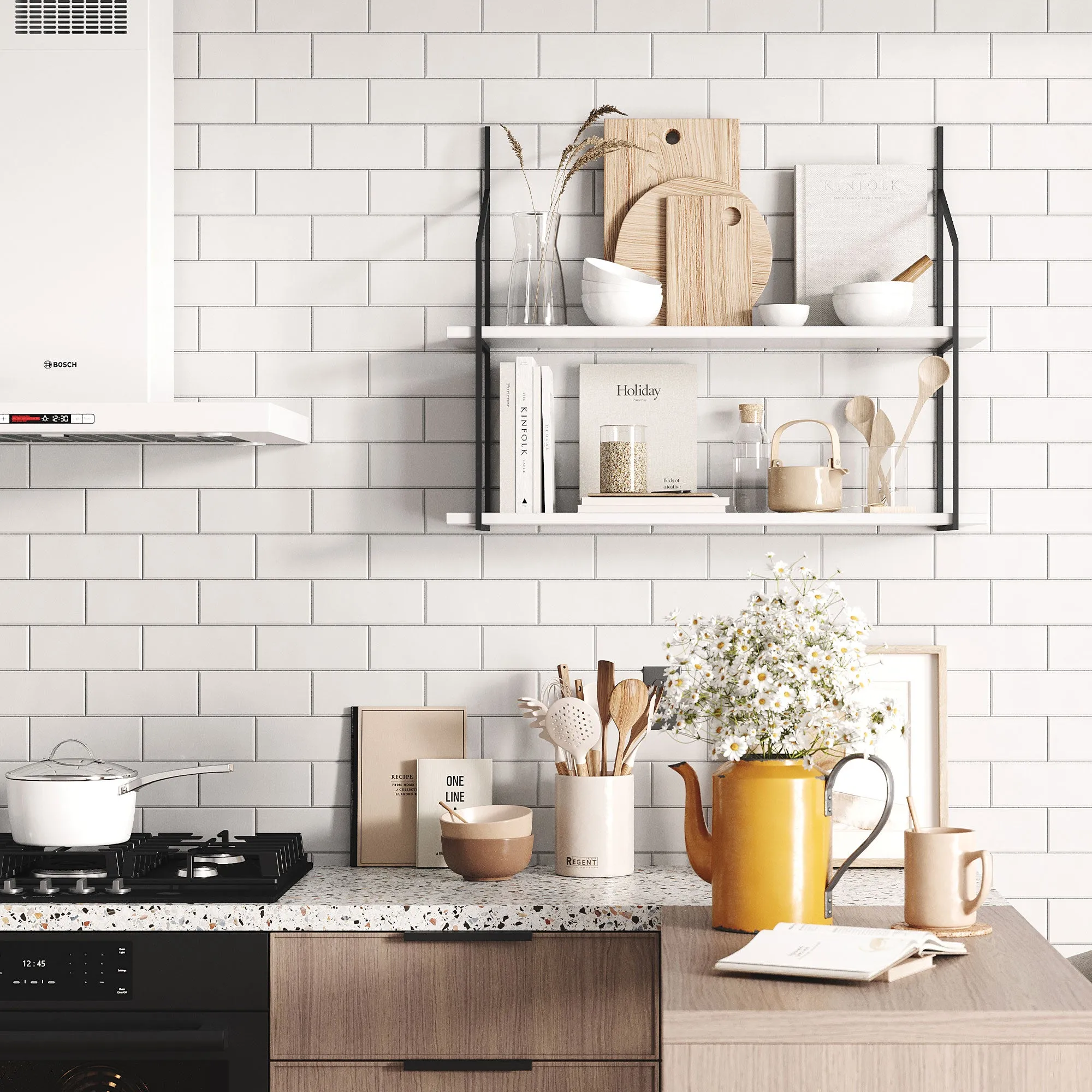 Verne Single Two Shelf Bracket