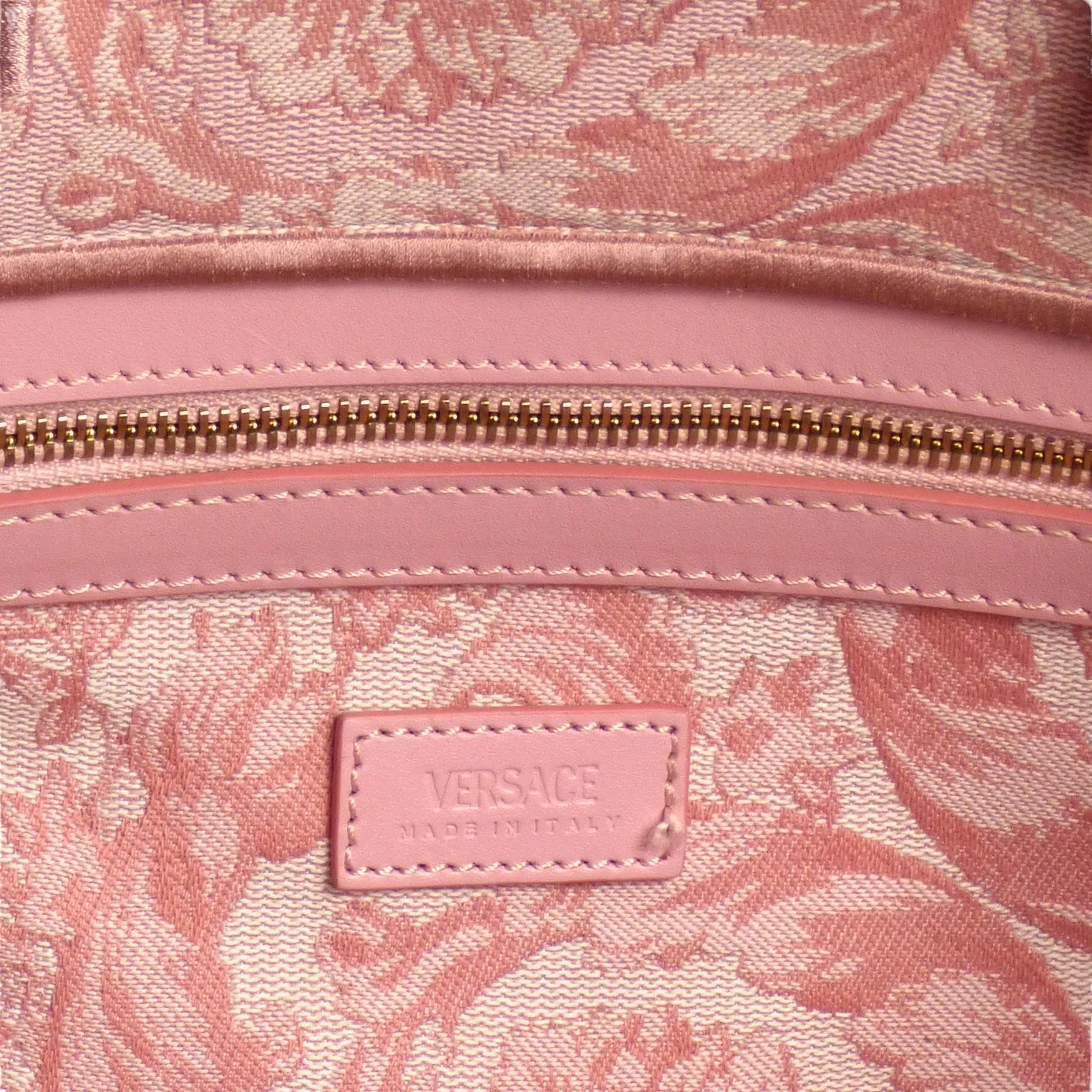 VERSACE- NWT Pink Barocca Athena Tote