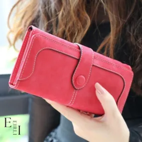 Wallet Women, Fabric Polyester, Red