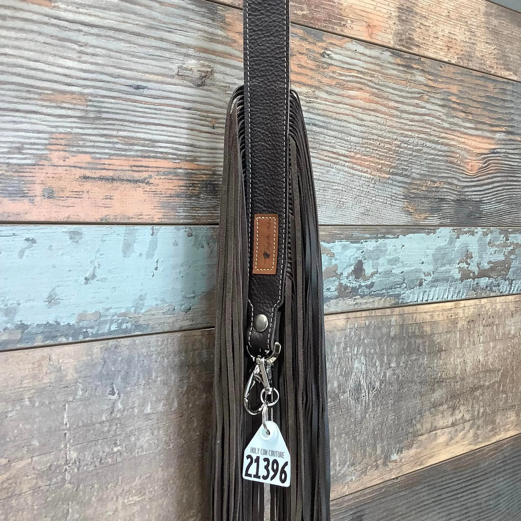 Western Mini Leather Fringe Strap 48" #21396