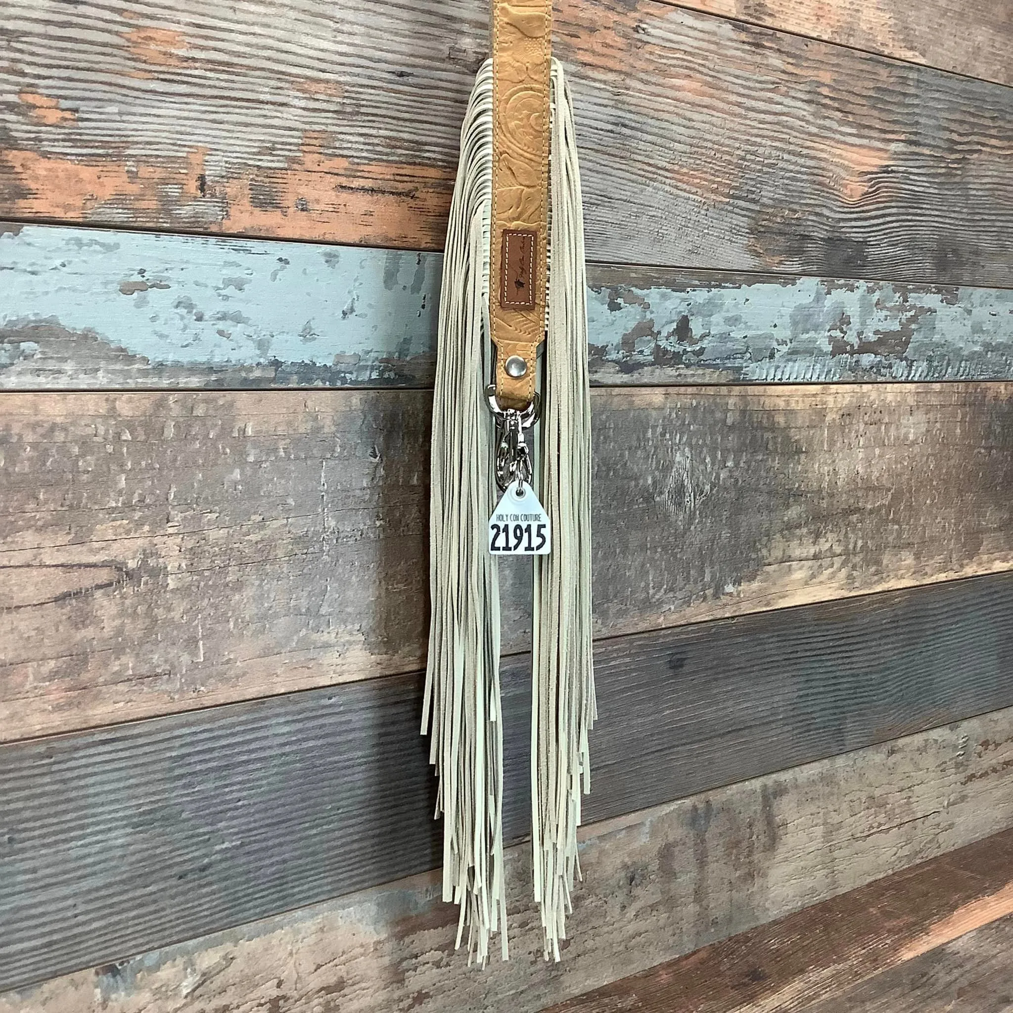 Western Mini Leather Fringe Strap 48" #21915