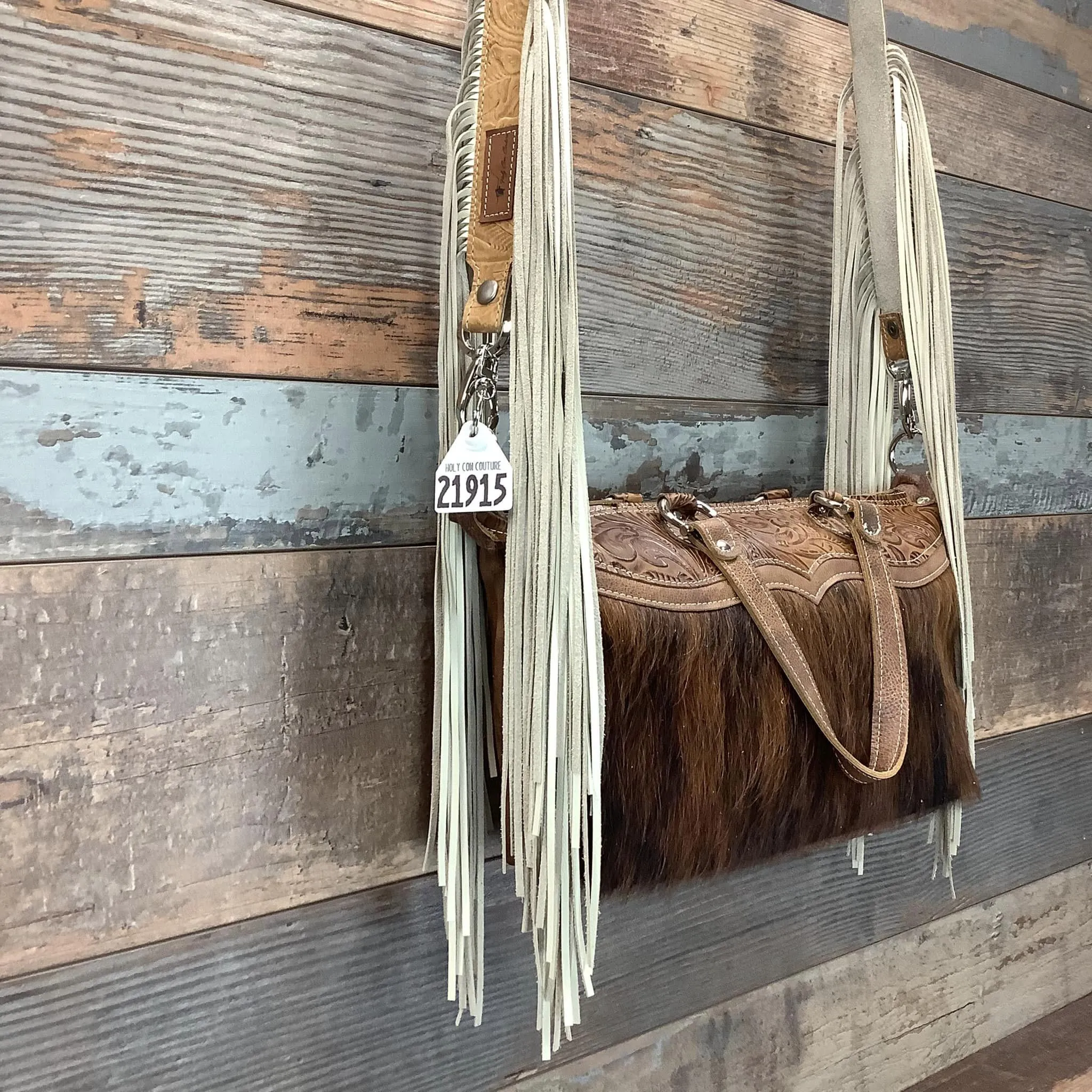 Western Mini Leather Fringe Strap 48" #21915