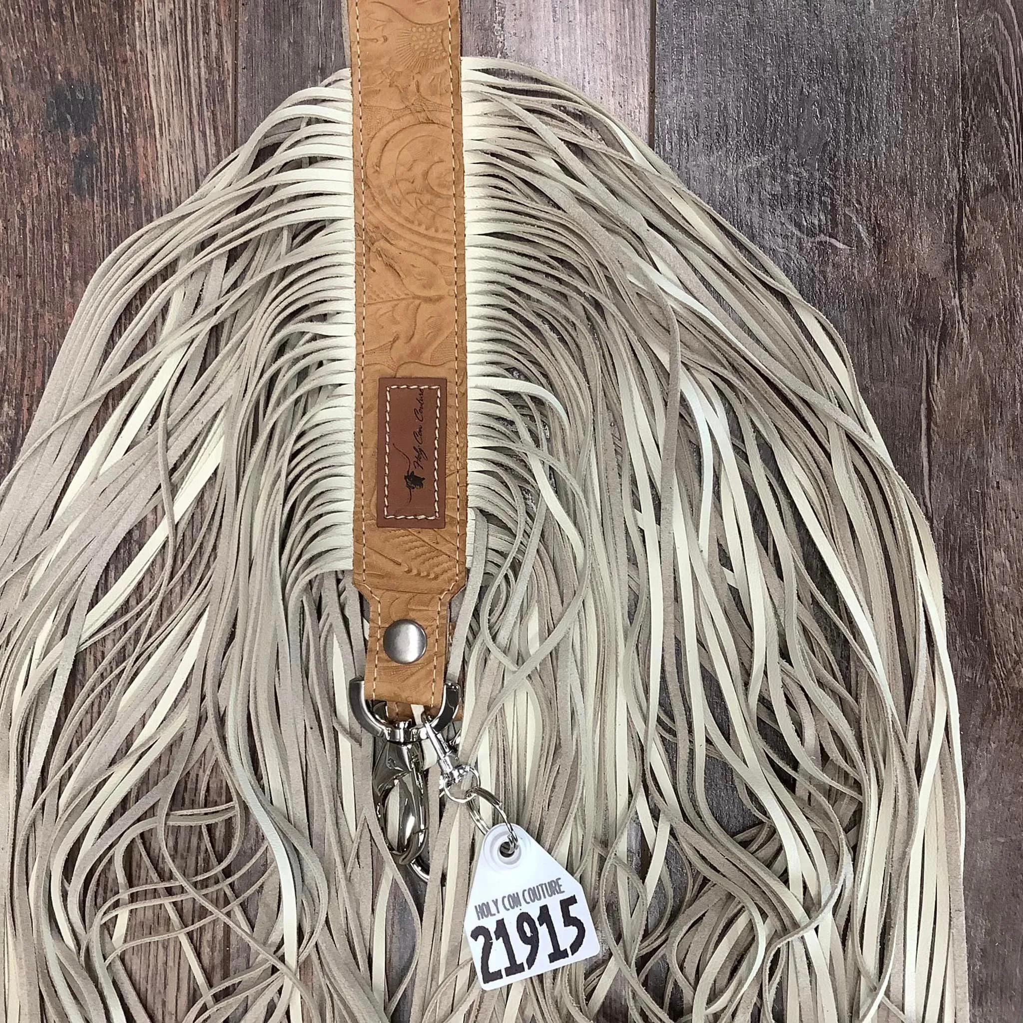 Western Mini Leather Fringe Strap 48" #21915