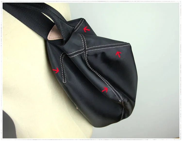 Womens Nylon Pink Large Sling Bag Shoulder Sports Gym Bag Nylon Overnight Crossbody Bag for Ladies