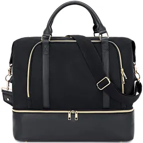 Women's Travel Weekender Bag - Overnight Duffel - Carry-On Bag