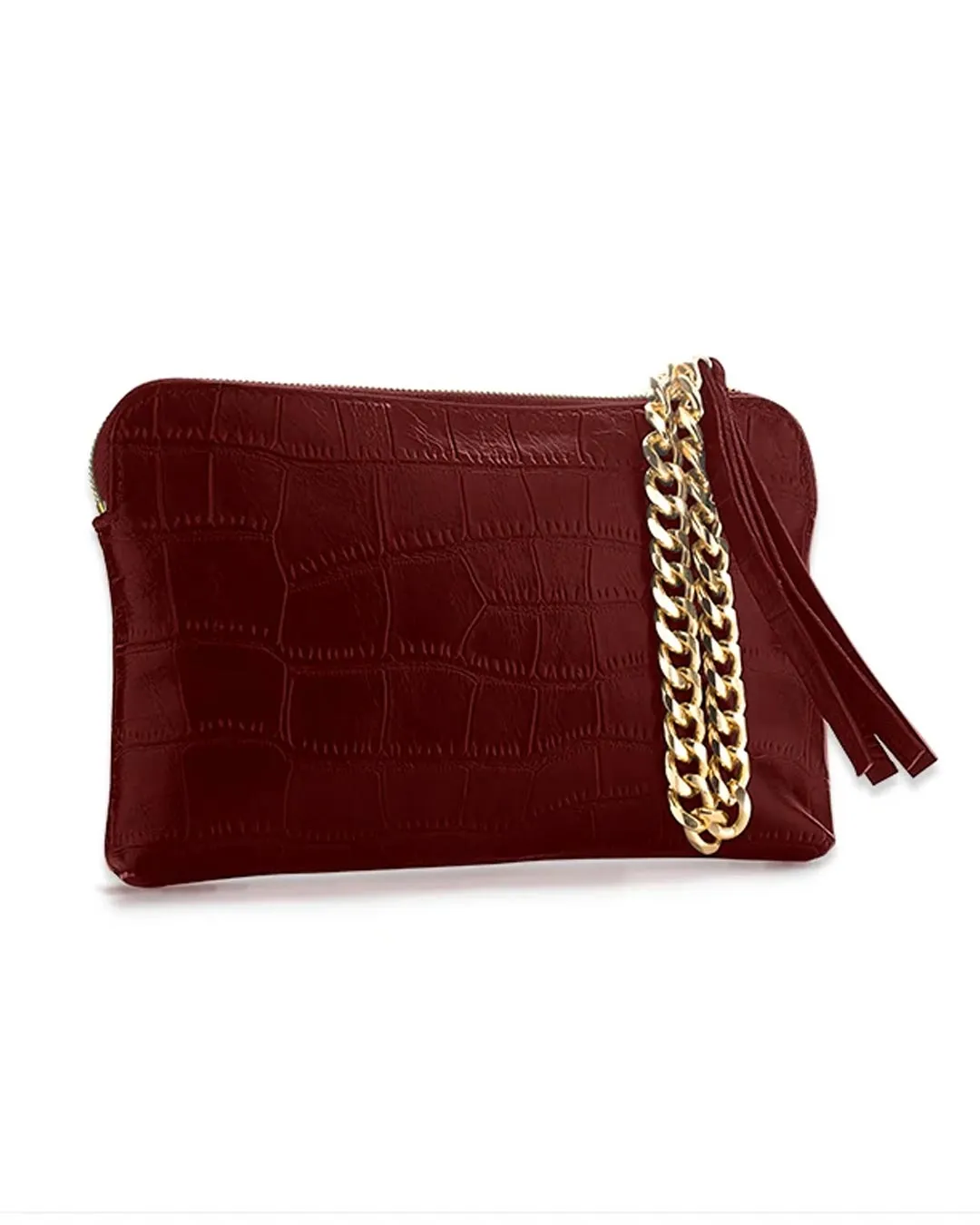 ZIP POUCH | WRISTLET | CHERRY